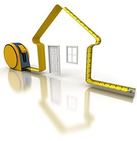 Home measurement vector image